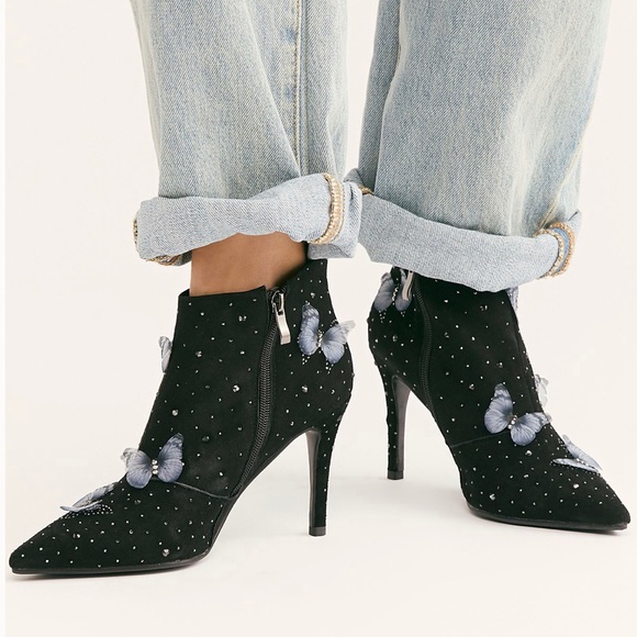 Free People Shoes - Free People Women's Wisteria Heel Boots By Momo
